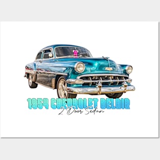 1954 Chevrolet BelAir 2 Door Sedan Posters and Art